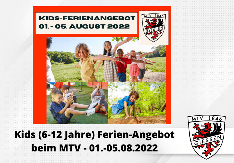 Sommerferien-Angebot für Kids 6-12 Jahre
